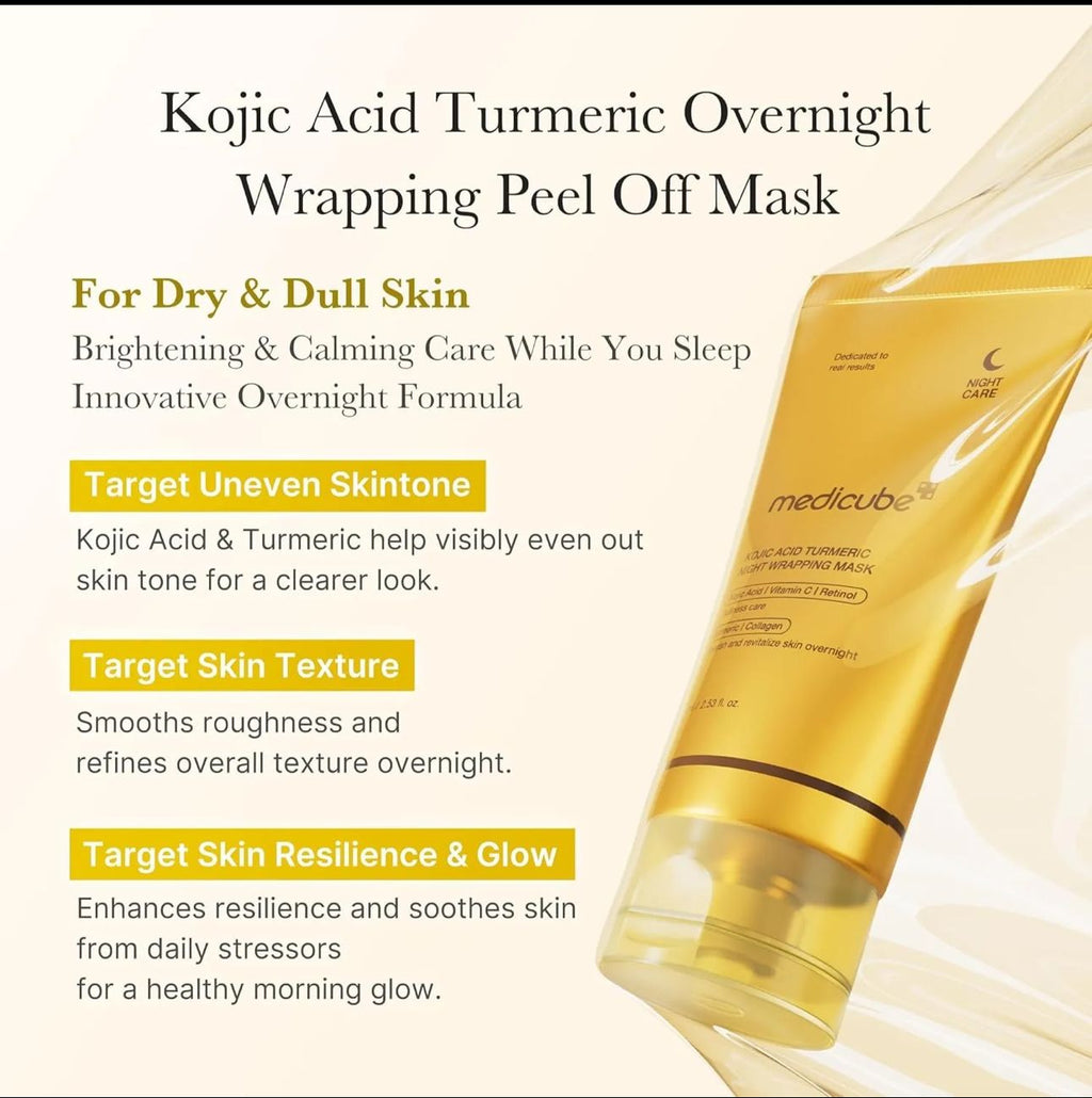 Medicube Kojic Acid Turmeric Night Wrapping Mask – (75ml)