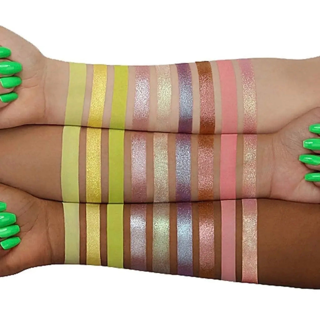 Huda Beauty Neon Obsessions Eye Shadow Palette | Neon Green,Standard Size 9 Color
