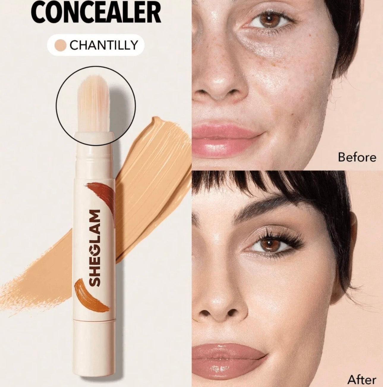 Sheglam Perfect skin high coverage concealer (Net Wt. 4.5g)