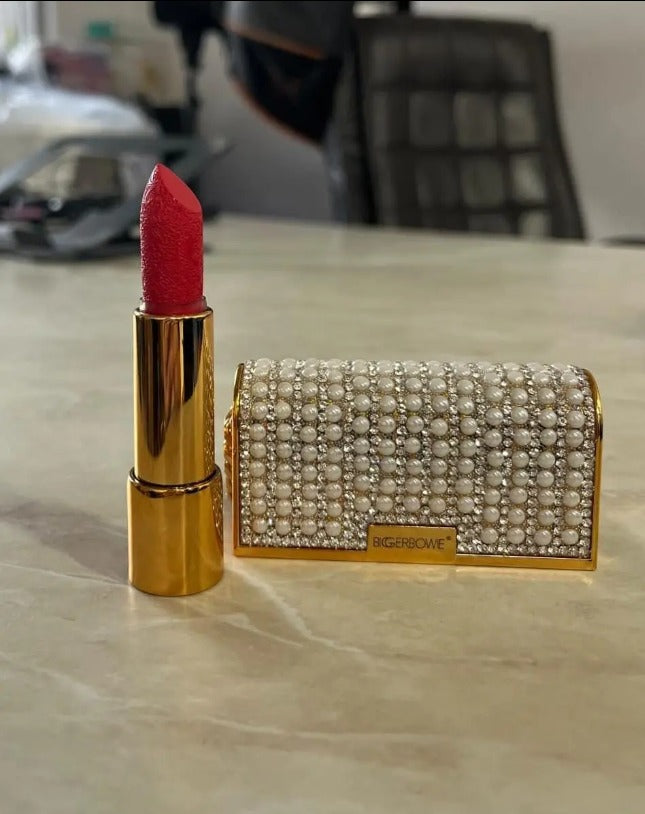 Fashion Bag Biggerbowie Necklace Light Luxury Mist Lipstick – (3.7g)