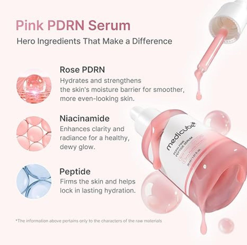 Medicube Korean PDRN Pink Peptide Serum 30 ml